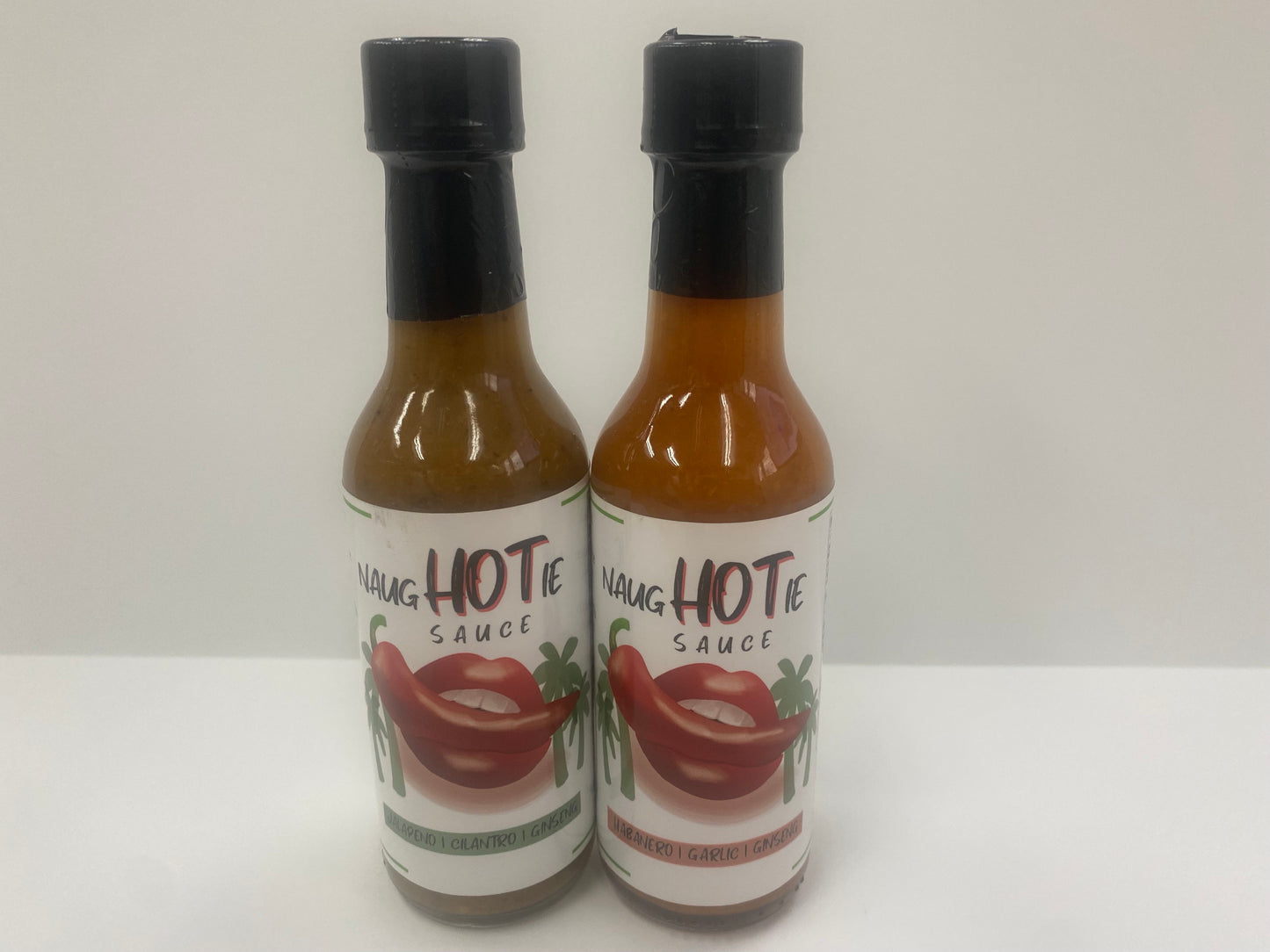 2 Pack Variety - NaugHOTie Sauce: 1 Jalapeno, 1 Habanero