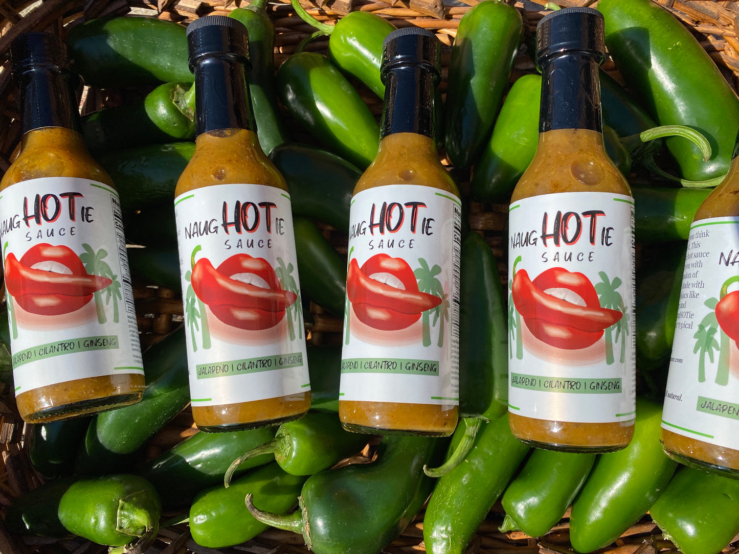 NaugHOTie Sauce - JALAPENO, CILANTRO, GINSENG