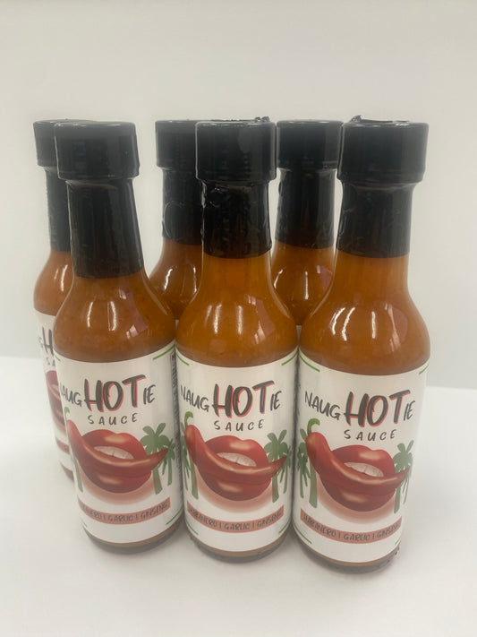 6 Pack NaugHOTie Sauce Habanero, Garlic, Ginseng